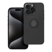 iPhone 15 PRO MAX silikoninis žiedas, juodas iPhone 15 PRO MAX silikoninis žiedas, juodas