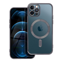 Case for iPhone 12 PRO Electro Mag Cover compatible with MagSafe black Case for iPhone 12 PRO Electro Mag Cover compatible with MagSafe black