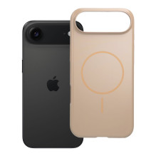 Case for iPhone 17 AIR Glossy Mag Cover compatible with MagSafe desert gold