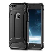 iPhone 6 / 6S dėklas, juodas, šarvuotas