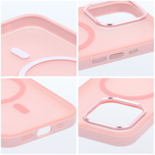 „iPhone 16 Flexline Mag Cover“ dėklas, suderinamas su „MagSafe“, rožinis