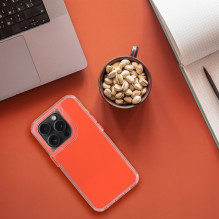„iPhone 15 Matrix“ dėklas, oranžinis „iPhone 15 Matrix“ dėklas, oranžinis