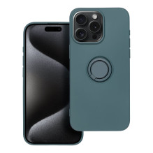 Case for iPhone 15 PRO MAX Silicone Ring green