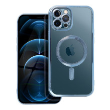 iPhone 12 PRO MAX dėklas, suderinamas su „MagSafe“, mėlynas, „Electro Mag Cover“
