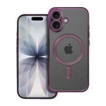 Case for iPhone 17 Electro Mag Cover compatible with MagSafe purple