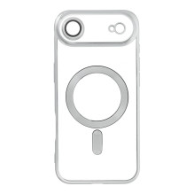 Case for iPhone 17 AIR Electro Mag Cover compatible with MagSafe silver Case for iPhone 17 AIR Electro Mag Cover compatible with MagSafe silver
