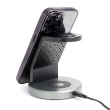 „iPhone 17 AIR“ dėklas, suderinamas su „MagSafe“, juodas, su „Electro Mag Cover“