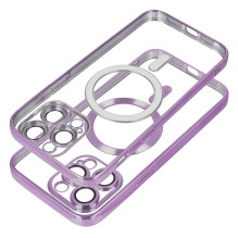 „iPhone 13 PRO MAX“ dėklas, suderinamas su „MagSafe“, violetinis
