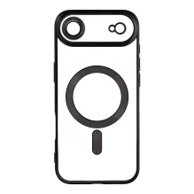 „iPhone 17 AIR“ dėklas, suderinamas su „MagSafe“, juodas, su „Electro Mag Cover“