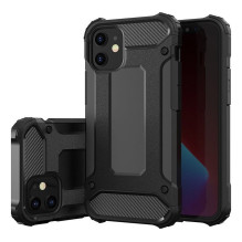 iPhone 12 / 12 PRO dėklas, juodas, šarvuotas