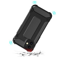 iPhone 12 / 12 PRO dėklas, juodas, šarvuotas