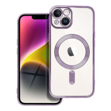Case for iPhone 14 Electro Mag Cover compatible with MagSafe purple Case for iPhone 14 Electro Mag Cover compatible with MagSafe purple