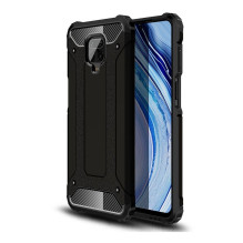 „Xiaomi Redmi Note 9S / 9 PRO“ šarvuotas dėklas, juodas „Xiaomi Redmi Note 9S / 9 PRO“ šarvuotas dėklas, juodas