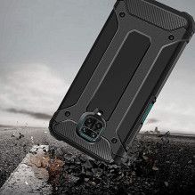 „Xiaomi Redmi Note 9S / 9 PRO“ šarvuotas dėklas, juodas „Xiaomi Redmi Note 9S / 9 PRO“ šarvuotas dėklas, juodas