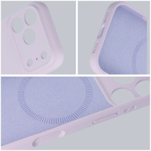 Case for iPhone 16 PRO Forcell F-Protect Rubber Premium compatible with MagSafe mauve