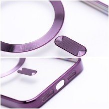 Case for iPhone 11 Electro Mag Cover compatible with MagSafe purple