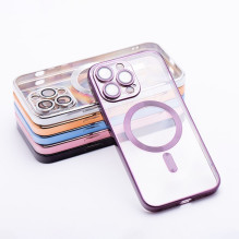 Case for iPhone 11 Electro Mag Cover compatible with MagSafe purple