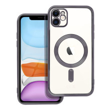 „iPhone 11“ dėklas, suderinamas su „MagSafe“, juodas, „Electro Mag Cover“
