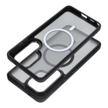 Case for Samsung S26 Forcell F-Protect Smoke Hybrid Premium compatible with MagSafe black Case for Samsung S26 Forcell F-Protect Smoke Hybrid Premium compatible with MagSafe black