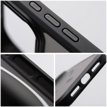 Case for iPhone 16 Forcell F-Protect Smoke Hybrid Premium compatible with MagSafe black