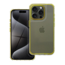 „iPhone 14 PRO Matrix“ skaidrus geltonas dėklas