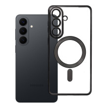 „Samsung S26 PLUS“ dėklas, suderinamas su „MagSafe“, juodas „Samsung S26 PLUS“ dėklas, suderinamas su „MagSafe“, juodas