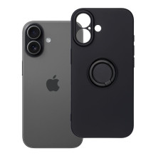 iPhone 17 silikoninis žiedas, juodas iPhone 17 silikoninis žiedas, juodas