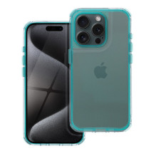 „iPhone 16 PLUS“ dėklas „Matrix“ – skaidrus, mėtinis „iPhone 16 PLUS“ dėklas „Matrix“ – skaidrus, mėtinis