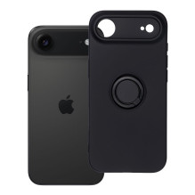iPhone 17 AIR silikoninis žiedas, juodas iPhone 17 AIR silikoninis žiedas, juodas
