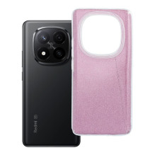 Xiaomi Redmi Note 14 PRO PLUS 5G dėklas, spindinčios rožinės spalvos