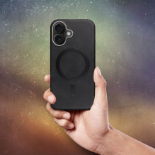 „iPhone 16 Gentleman Mag Cover“ dėklas, suderinamas su „MagSafe“, juodas