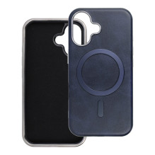 Case for iPhone 16 Gentleman Mag Cover compatible with MagSafe navy blue Case for iPhone 16 Gentleman Mag Cover compatible with MagSafe navy blue