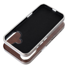 „iPhone 16 Gentleman Mag Cover“ dėklas, suderinamas su „MagSafe“, rudas