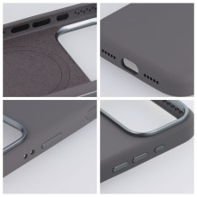 Case for iPhone 16 Forcell F-Protect Frame Premium compatible with Magsafe gray Case for iPhone 16 Forcell F-Protect Frame Premium compatible with Magsafe gray