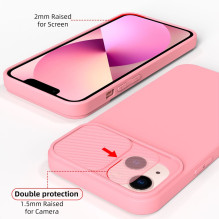 Samsung A35 5G Slide dėklas, šviesiai rožinis Samsung A35 5G Slide dėklas, šviesiai rožinis