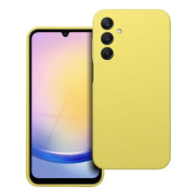 Samsung A25 5G silikoninis 2 mm dėklas, geltonas Samsung A25 5G silikoninis 2 mm dėklas, geltonas