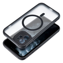 „iPhone 11 PRO MAX“ visiškai matinis „Mag“ dėklas, suderinamas su „MagSafe“, juodas