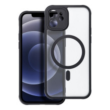 „iPhone 12“ visiškai matinis „Mag“ dėklas, suderinamas su „MagSafe“, juodas
