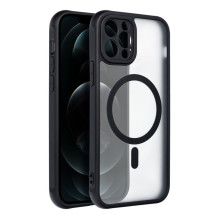 Case for iPhone 12 PRO Full Matte Mag Cover compatible with MagSafe black