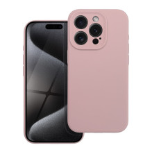iPhone 16 PLUS silikoninis 2 mm dėklas, miltelinės rožinės spalvos iPhone 16 PLUS silikoninis 2 mm dėklas, miltelinės rožinės spalvos