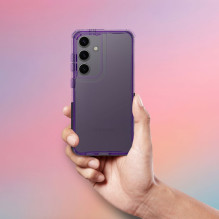 „Samsung S25 EDGE Matrix“ skaidrus šviesiai violetinis dėklas „Samsung S25 EDGE Matrix“ skaidrus šviesiai violetinis dėklas