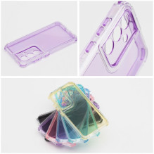 „Samsung S25 EDGE Matrix“ skaidrus šviesiai violetinis dėklas „Samsung S25 EDGE Matrix“ skaidrus šviesiai violetinis dėklas