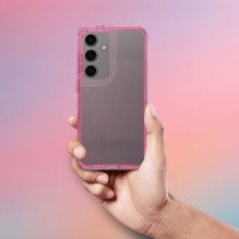 „Samsung A37 5G Matrix“ skaidraus rožinio atspalvio dėklas