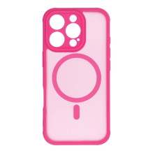 Case for iPhone 16 PRO Full Matte Mag Cover compatible with MagSafe pink Case for iPhone 16 PRO Full Matte Mag Cover compatible with MagSafe pink
