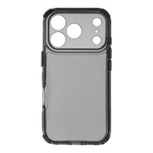 „iPhone 17 PRO“ dėklas „Matrix“ skaidrus, juodas „iPhone 17 PRO“ dėklas „Matrix“ skaidrus, juodas