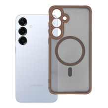 Case for Samsung S25 PLUS Full Matte Mag Cover compatible with MagSafe brown Case for Samsung S25 PLUS Full Matte Mag Cover compatible with MagSafe brown