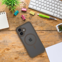Case for Samsung S25 PLUS Full Matte Mag Cover compatible with MagSafe brown Case for Samsung S25 PLUS Full Matte Mag Cover compatible with MagSafe brown