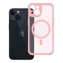 Case for iPhone 14 Full Matte Mag Cover compatible with MagSafe light pink Case for iPhone 14 Full Matte Mag Cover compatible with MagSafe light pink