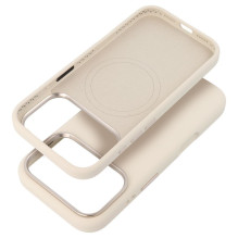 Case for iPhone 16 PRO MAX Forcell F-Protect Frame Premium compatible with Magsafe antique white