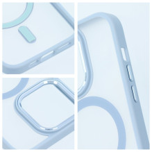 „iPhone 16 PRO MAX“ matinis „Mag“ dėklas, suderinamas su „MagSafe“, mėlynas „iPhone 16 PRO MAX“ matinis „Mag“ dėklas, suderinamas su „MagSafe“, mėlynas